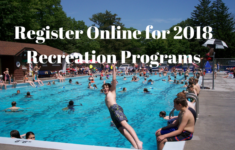 Register Online for 2018 Recreation Programs 