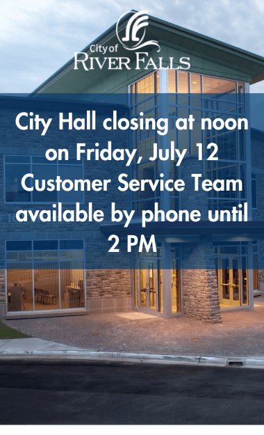 City Hall closure graphic