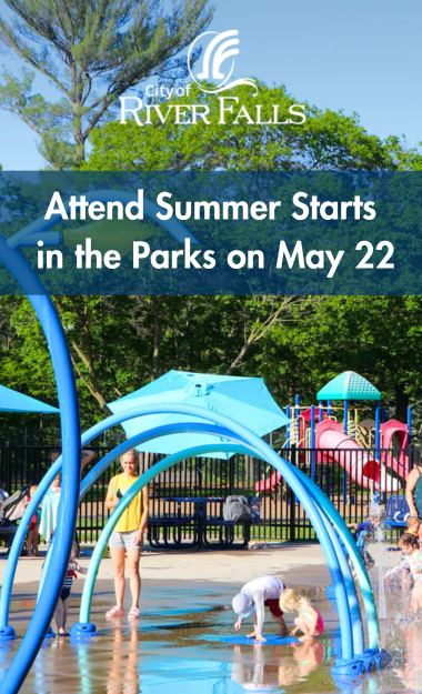 A graphic promoting Summer Starts in the Parks on May 22 at Glen Park