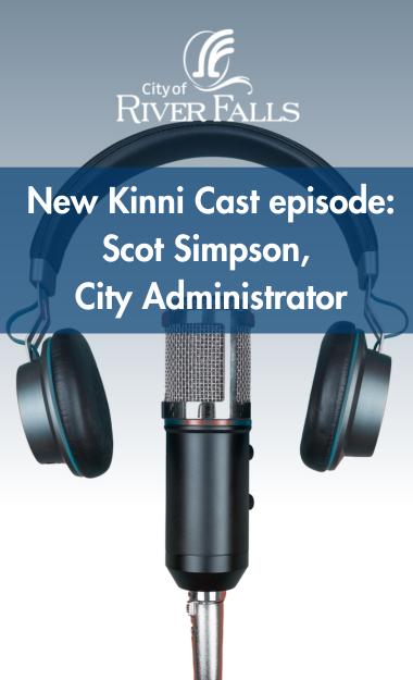 Image showing headphones and a microphone with text saying New Kinni Cast episode: Scot Simpson