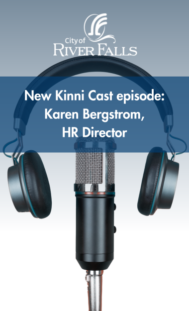 Graphic for podcast featuring HR director Karen Bergstrom