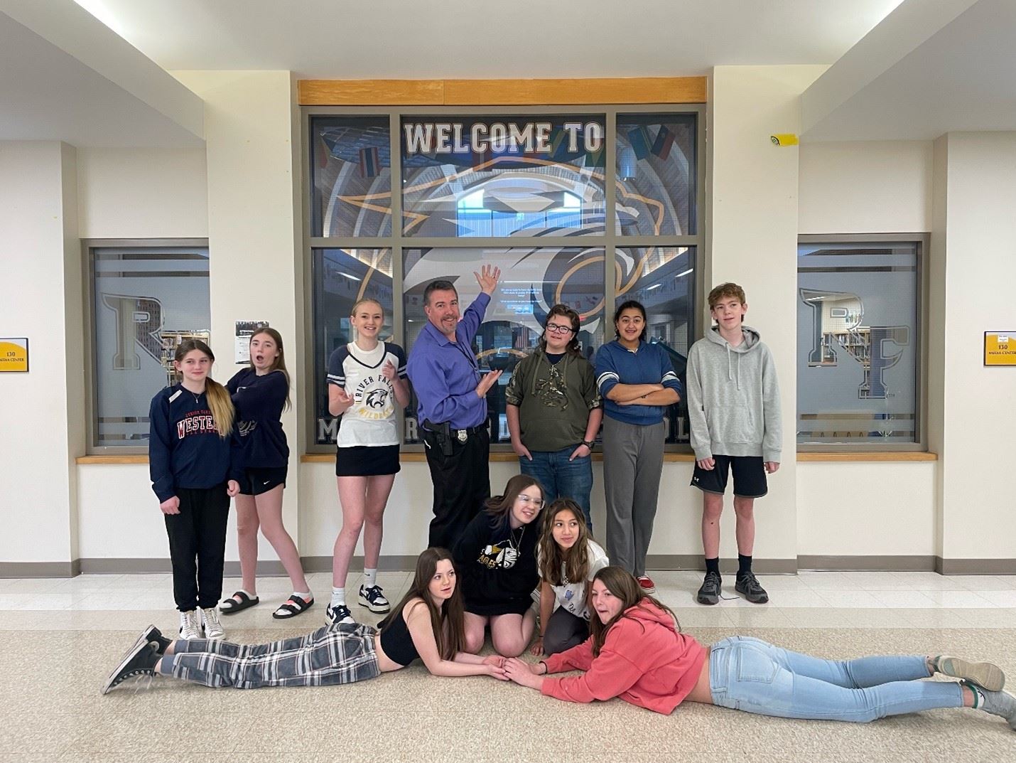 Officer Chris and kids